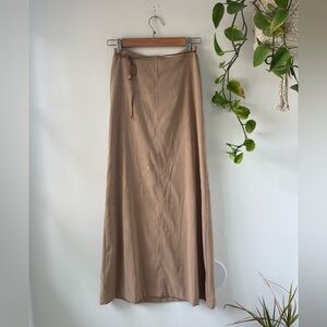 Garage Tan Maxi Skirt